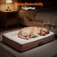 thumbnail image 5 of Extra Large Orthopedic Dog Bed Waterproof Pet Sofa Bed Four-Sided Bolster Cushion with Removable Washable Cover for Big Dogs Pink, 5 of 10