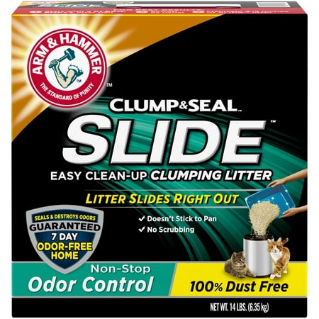 Arm & Hammer Slide Clumping Cat Litter, Non-Stop Odor Control,