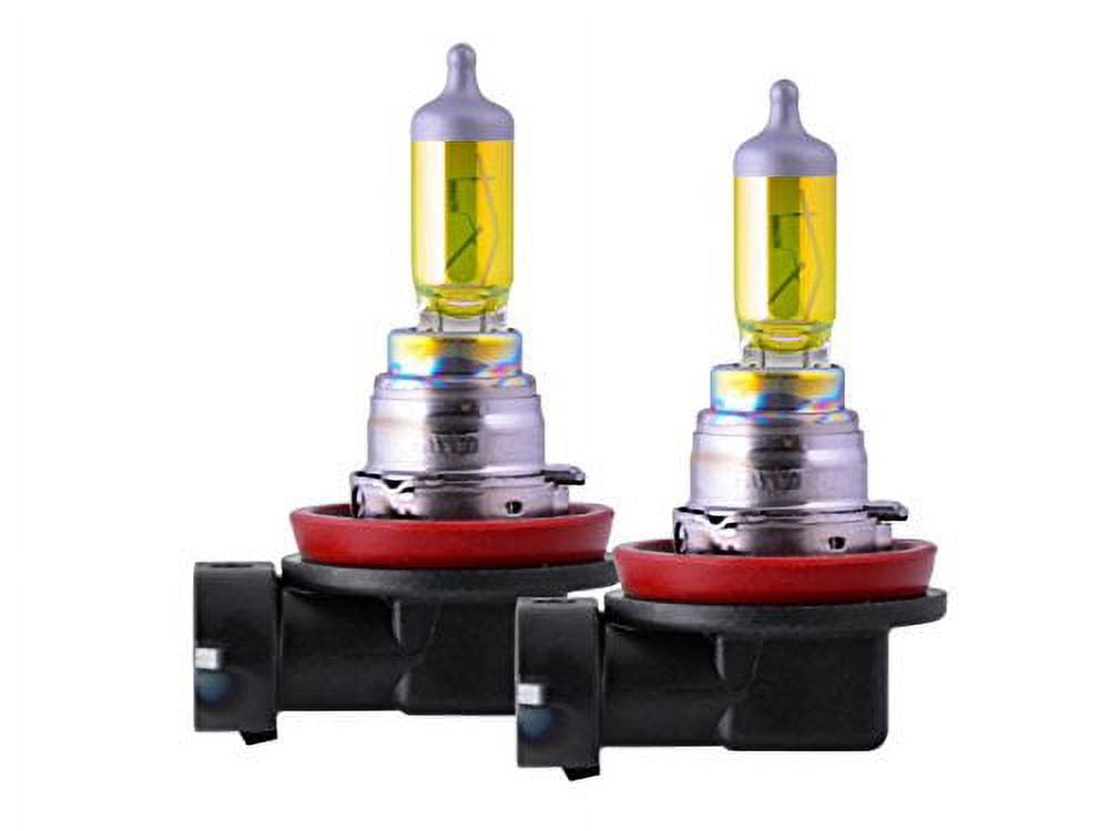 PIAA 22-13416 H16 Solar Yellow Replacement Bulb; 12V; 19W; 2500K; Twin Pack;