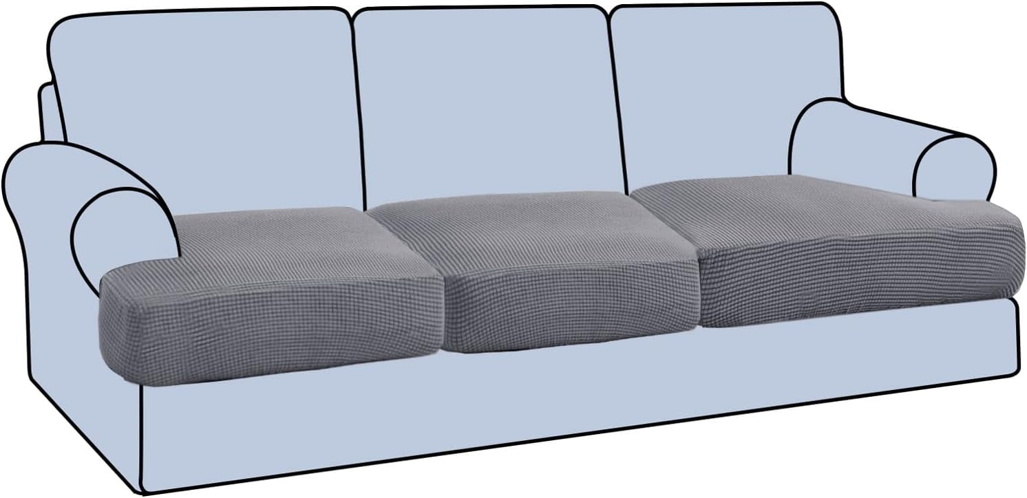Stretch 3 Piece T Cushion Sofa Slipcovers Individually Sofa Cushion