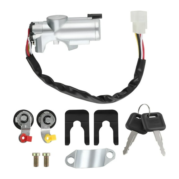 Maxpeedingrods Ignition Switch Door Lock Cylinder for Nissan D21 Pathfinder MT 2 KEY 1986-1996