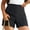 10# Black, variant on Womens Shorts Dressy Casual 2026 Summer Elastic High Waist Tailored Shorts Pleated Beach Vacation Clothes Black 2XL