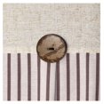 thumbnail image 3 of Farmhouse Shower Curtain, Linen and Cotton Woven Fabric, Rustic Style Brown Striped, 72" L x 60" W, Perfect for Country Bathroom Decor, 3 of 7