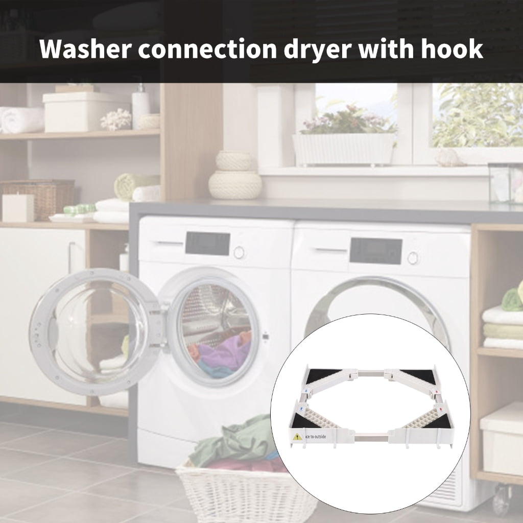 NEXAVKPR Space Saving Washer Dryer Stacking Set Includes Mounting Hooks