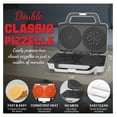 thumbnail image 4 of Pizzelle Maker Electric, Non-Stick Stroopwafel Iron, 2x5" Cookie Press, Includes 4" Mold, White - Italian Cookies & Wafers, 4 of 6