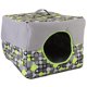 thumbnail image 4 of 2 en 1, casa transpirable para perros y mascotas, nido plegable, estera suave, cama antideslizante para dormir para gatos, 4 of 8