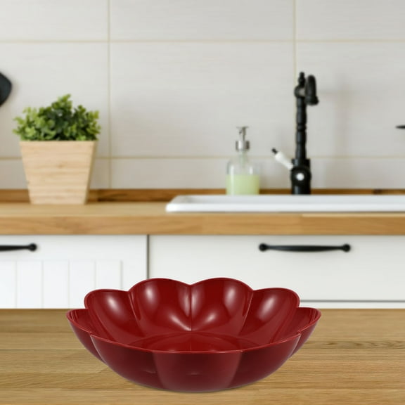 Hemoton 2pcs Round Serving Platter Snack Serving Plate Snack Serving Plate Plastic Serving Tray Round Serving Platter Buffet Appetizers Dish