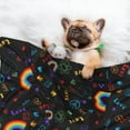 thumbnail image 3 of Naloa Cartoon Pride Lgbt Dog Blanket, 3 Sizes Cat Blanket for Indoor Cats Large Medium Small Dog Gifts-Small, 3 of 8