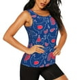 thumbnail image 2 of Lsque Chicken and Rooster Printed Workout Tank Tops for Women, Athletic Sports Tank Tops, Compression Sleeveless Dry Fit Shirts,Sleeveless Yoga Shirt-Medium, 2 of 9