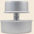 thumbnail image 1 of RENACLIPY 1Set DIY Baking Mold Plated Silver Round Pie Pan with Live Bottom and Uniform Heat Transfer, 1 of 8