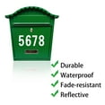 thumbnail image 3 of VUDECO 40 PCs Decal Reflective Mailbox Numbers Stickers House Numbers For Outside Address Numbers for Houses Adhesive Number Stickers Waterproof Mailbox Numbers For Outside Fade-Resistant 3 inch White, 3 of 7