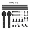 thumbnail image 2 of Barn Door Hardware Kit Hanging Rail, Guide Track, and Rollers for Home Sliding Doors ,Widely Used, 2 of 6