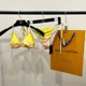 thumbnail image 3 of Louis Vuitton Gradient Lace-up 3-piece women's bikini Outdoor beach, 3 of 5