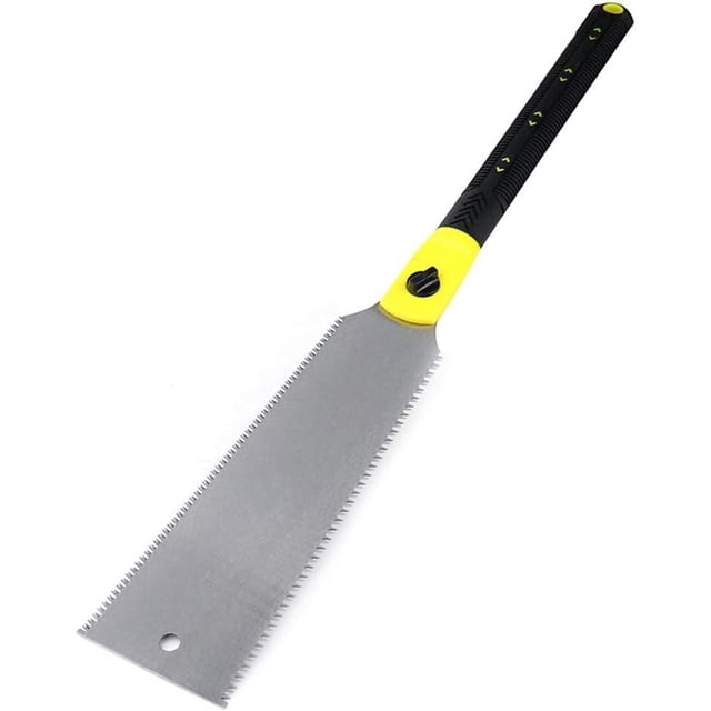 YIDOMDE Ryoba Japanese Saw 29cm, Double Sided Japanese Carpenter Saw, Carbon Steel Pull Saw for Wood and Plastic Working, Woodworking Saw with Interchangeable Blade