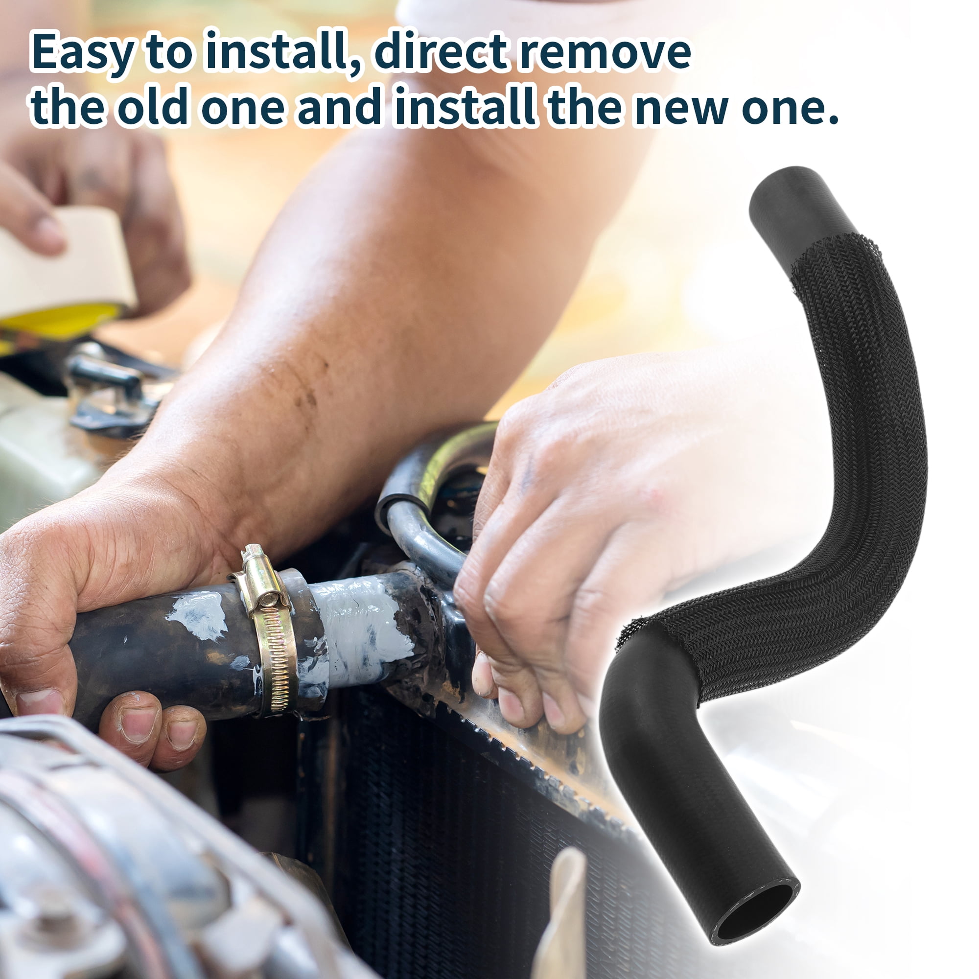 Unique Bargains Radiator Hose Heater Hose Radiator Outlet Hose Pipe No.96968499 Water Pipe