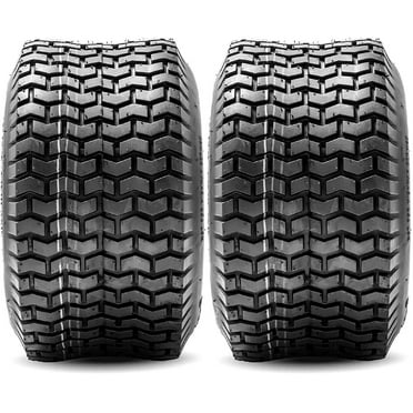 Two 15x6.00-6 Turf Tire 4 Ply Lawn Mower Tractor 15x6-6 Nhs Tubeless 15x6x6
