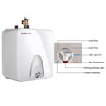 thumbnail image 4 of Camplux ME60 Chauffe-eau Électrique Mini Réservoir 6 Gallons avec Prise de Cordon, 1,44 kW à 120 Volts, 4 of 7