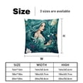 thumbnail image 5 of Mermaid Set - Decorative Pillows Covers, Velvet Throw Pillow Cases with Unique Patterns for Home Decor, 16x16, 18x18, 20x20 Inches, 2 Pack - Great for Various Occasions., 5 of 6