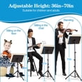 thumbnail image 3 of Soporte para partituras Mdvora, altura ajustable de 180 a 178 cm, con bolsa, 3 of 7