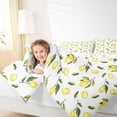thumbnail image 4 of Homewish Lemon Bedding Comforter Set,Fruit Theme Twin Comforter Sets,Yellow White Green Bedding Set For Kids,Breathable Home Decor Reversible,2pcs, 4 of 8