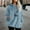 B_ Light Blue, variant on Olyvenn Fuzzy Winter Hoodies for Women Long Sleeve Plush Fleece Pullover Flower Print Funny Sweatshirt Festival Tops Army Green XXXL