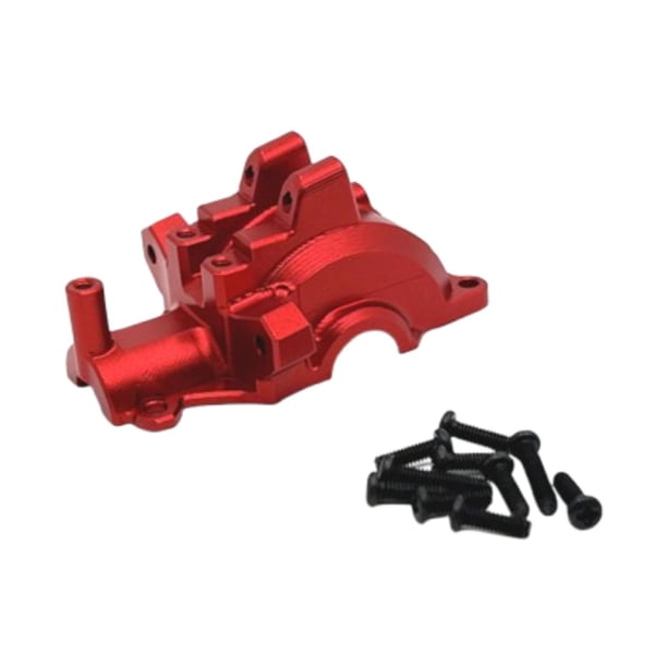 Cubierta de caja de cambios delantera para coche RC 1/16, repuestos de actualización de aleación de aluminio para 16101,16102,16103, coche de control rojo