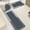 🔥 Blue_Hot#1147, variant on 3 Piece Bathroom Toilet Mat Set 47in | Rubber Non-Slip Backing | Super Absorbent Washable Bath Rug | Brown Gray Blue Black Pink | Modern Stylish, Durable, Easy Clean