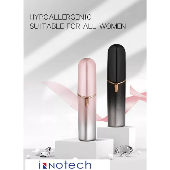 Facial Hair Removal for Women Painless Hair Shaver , Replacement Heads Included, Lady Face Electric Razor for Lip, Chin ,arms ,The Best Female Mustache Remover