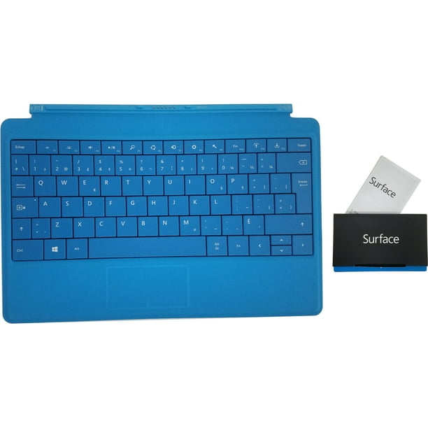 Microsoft Surface Type Cover 2 Backlit Keyboard S1 2 Pro 1 2 Rt 1 2 Cyan Blue French Layout Walmart Com Walmart Com