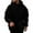 Black, variant on Fall Winter Hoodies For Men Casual Plush Double-sided Fleece Color Hooded Sweatshirt Pullovers Outerwear,Size S-2XL
