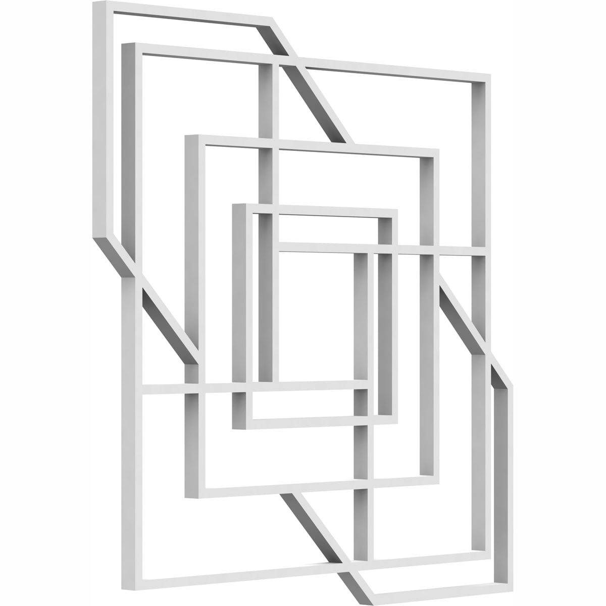Ekena Millwork 11 3/8"W x 11 3/8"H x 3/8"T Small Norwood Decorative Fretwork Wall Panels in Architectural Grade PVC
