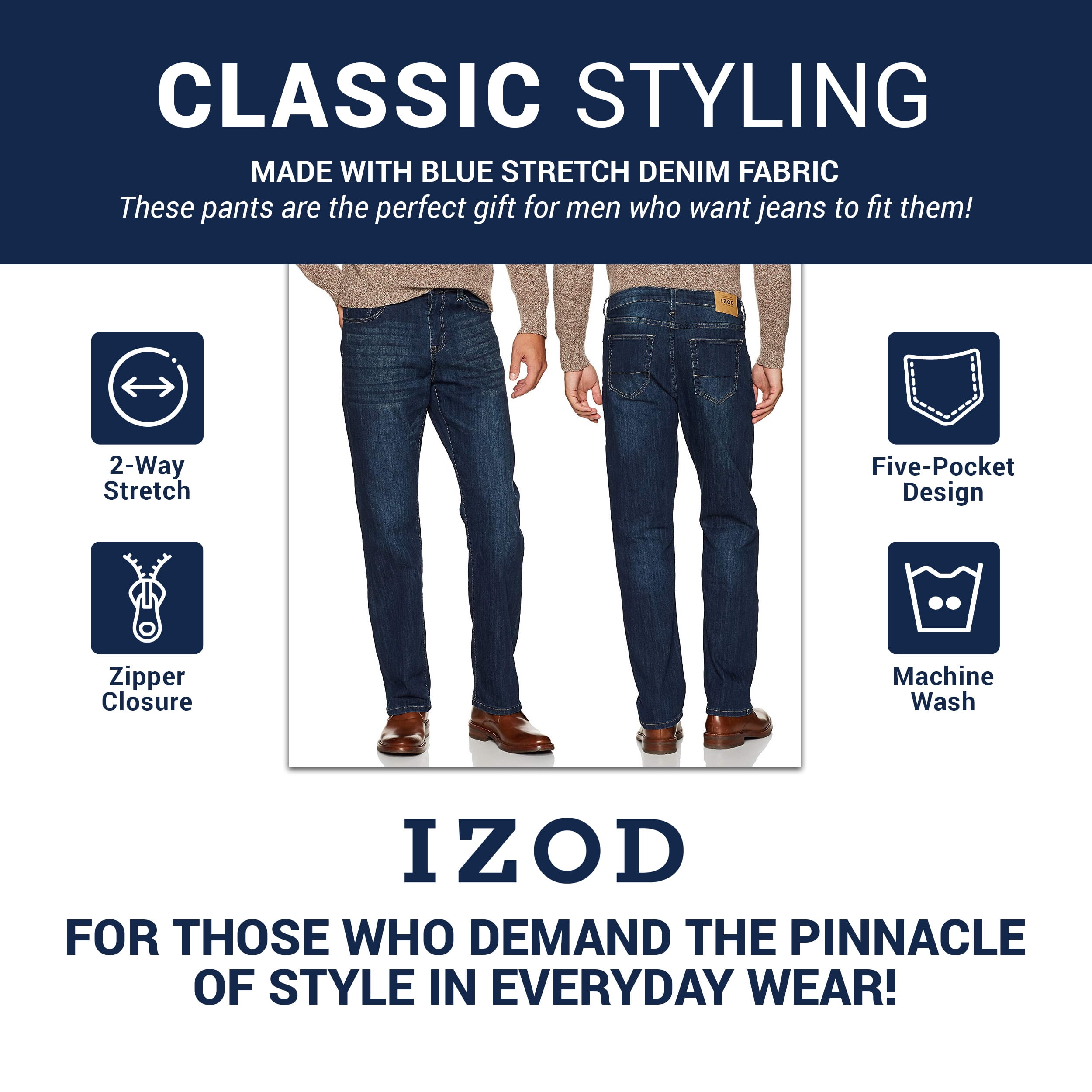 izod pants jeans