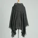 thumbnail image 3 of Chal de imitación de cachemira para otoño e invierno para mujer, cálido poncho con protección contra el frío y el viento, capa con capucha, nueva moda 2024, 3 of 4