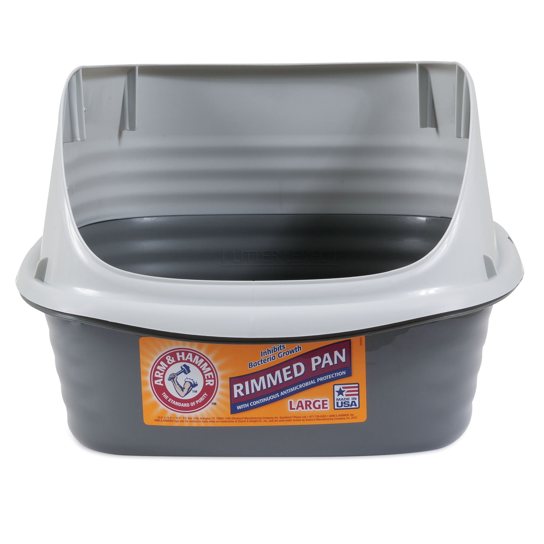 Arm and top hammer litter box