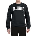 thumbnail image 2 of Wild Bobby State of Illinois College Style Unisex Crewneck Sweatshirt, 2 of 6