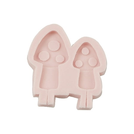 

Eastshop Baking Mold Food Grade Non-stick DIY Silicone Cartoon Mushroom Fondant Mold Kitchen Gadget