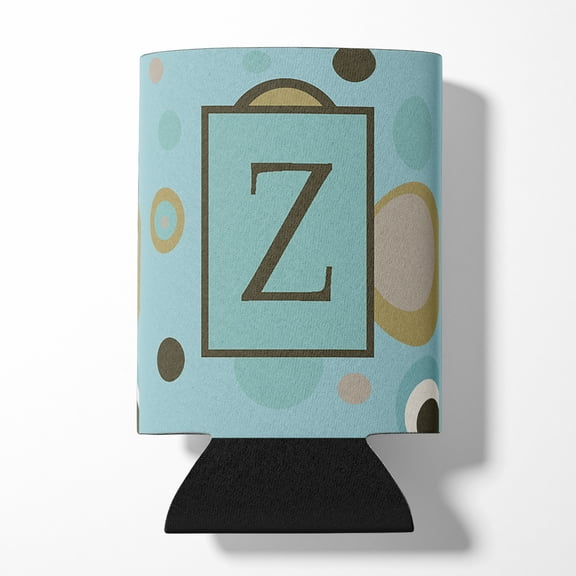 Carolines Treasures CJ1013-ZCC Letter Z Initial Monogram - Blue Dots Can Or Bottle Hugger