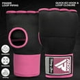 thumbnail image 4 of RDX Gel Boxing Hand Wraps Inner Gloves Men Women, Quick 100cm Long Wrist Straps, Elasticated Padded Fist Under Mitts Protection, Muay Thai MMA Kickboxing Martial Arts, 4 of 6