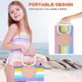 thumbnail image 7 of Case for Samsung Galaxy Tab A7 10.4 inch, 360 Degree Rotating Hand Grip Shockproof Cover with Shoulder Strap, Colourful Pink, 7 of 7