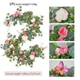 thumbnail image 3 of Decoración de enredadera artificial, guirnalda de hojas verdes de imitación, decoración de pared de ratán, arreglo floral de seda, decoraciones para el hogar, bodas, fiestas, simulación de plantas de, 3 of 7