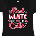 thumbnail image 4 of Inktastic 4th of July Red White and Cute with Arrow and Stars Boys or Girls Baby Bodysuit, 4 of 5
