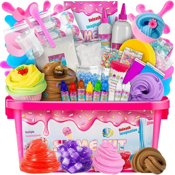 Slime Kit GXYSLM Dazzling Clear Jumbo DIY con múltiples combinaciones