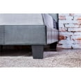 thumbnail image 4 of Bowery Hill Modern Faux Leather/Wood King Platform Bed in Gray, 4 of 4