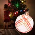 thumbnail image 4 of Balle de Noël Gonflable Décorée Décorations Extérieures, Boule de Noël Géante PVC Gonflable Décorée avec Pompe (Style D), 4 of 4