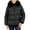 Black, variant on MICHAEL Michael Kors Women's Puffer Jacket with Faux Fur Collar (Black, M)