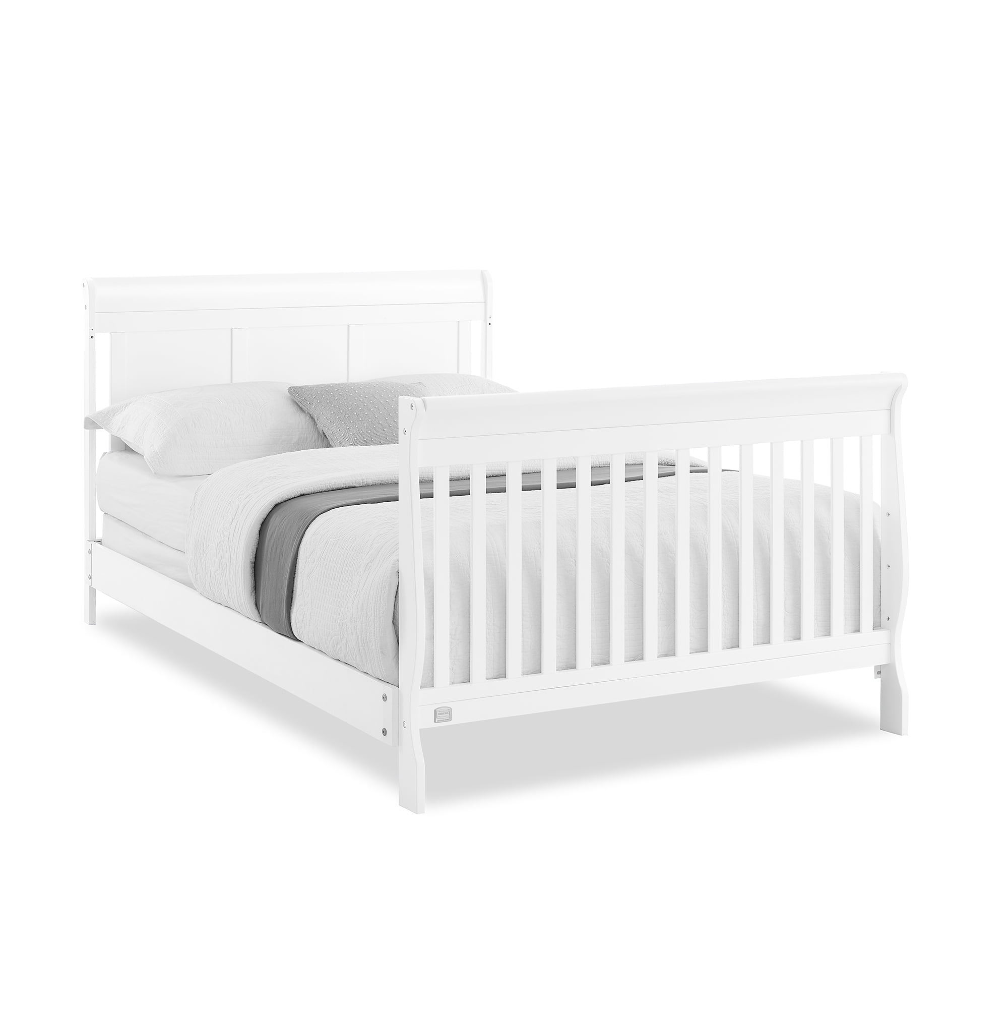 Simmons Kids Carter 6-in-1 Convertible Crib - Greenguard Gold Certified, Bianca White
