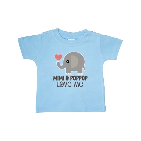 

Inktastic Mimi and PopPop Love Me Baby Gift Gift Baby Boy or Baby Girl T-Shirt