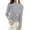 Grey, variant on Fgnfyis Elegant Turtleneck Sweater for Women Slim Fit Long Sleeve Knit Pullover Soft andWarm Winter Top Ideal for Casual Wear andLayering Blue M