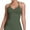 #0168-Green, variant on Sokhug Womens Halter Tank Tops Longline Strappy Top with Built-in Bra V Neck Backless Gym Workout Camis with Adjustable Strap