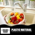 Veg Racks Adjustable LITINKIMI PP Grey Adjustable Water Sink Drain Basket for Vegetables and ...